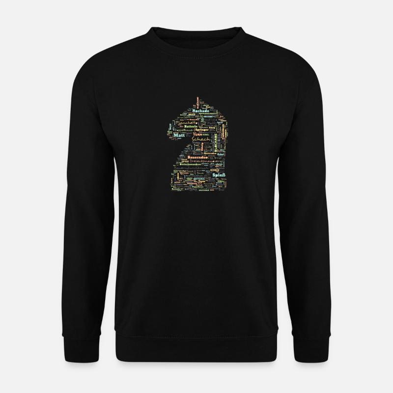 Chess chess terms Springer - Unisex Sweatshirt - black