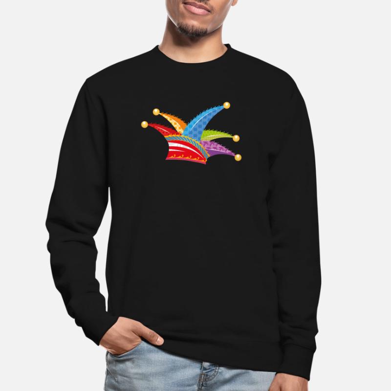 knallbunte Narrenkappe Unisex Pullover