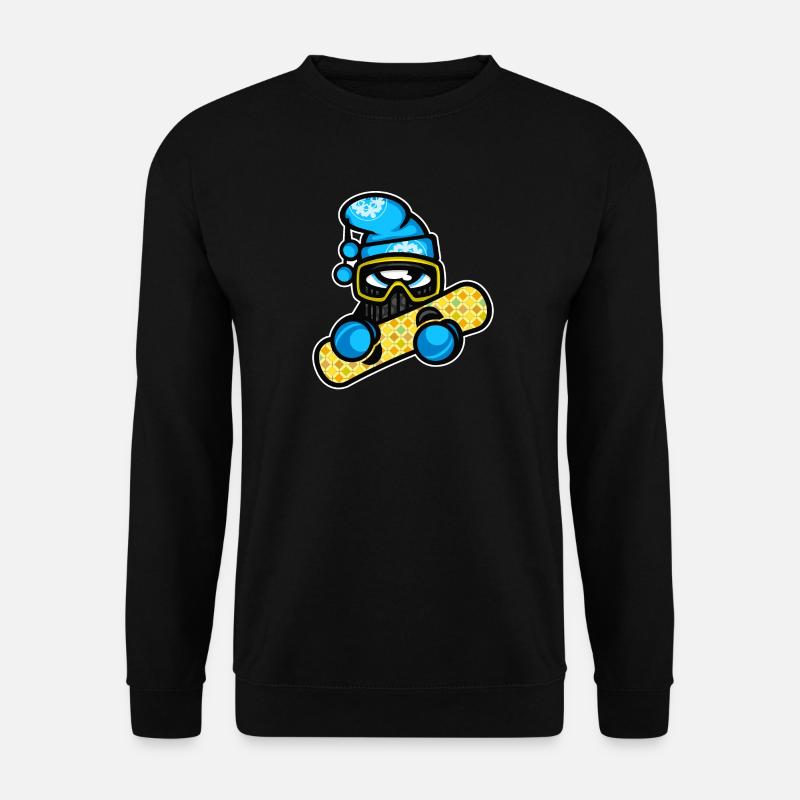 wintersport schnee snowboarden - Unisex Pullover - Schwarz