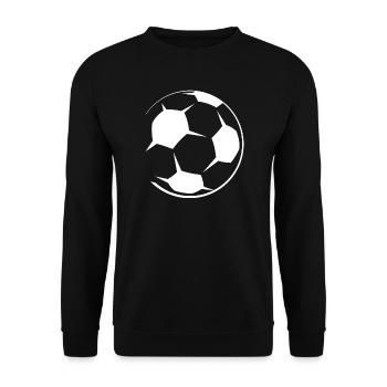 Ball Fußball Symbol Logo Icon Verein Grafik - Unisex Pullover - Schwarz - Vorne - Alina (178cm) & Michal (187cm)