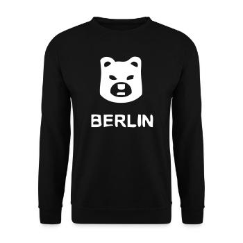 Berlin Ours - Sweat-shirt Unisexe - noir - Devant - Alina (178cm) & Michal (187cm)
