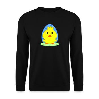 Chicks, Easter, animals for children, sweet chicks - Unisex Sweatshirt - black - Front - Alina (178cm) & Michal (187cm)