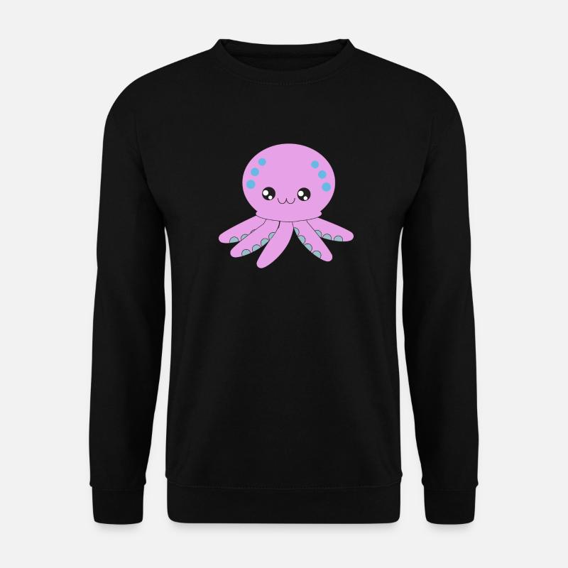 Octopus, octopus, tentacle, underwater - Unisex Sweatshirt - black