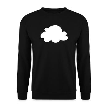 Cloud 7 troupeau nuages icône idée cadeau décoration - Sweat-shirt Unisexe - noir - Devant - Alina (178cm) & Michal (187cm)