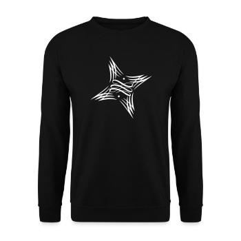 Superstar Paar Design Partnerlook Liebe - Unisex Pullover - Schwarz - Vorne - Alina (178cm) & Michal (187cm)