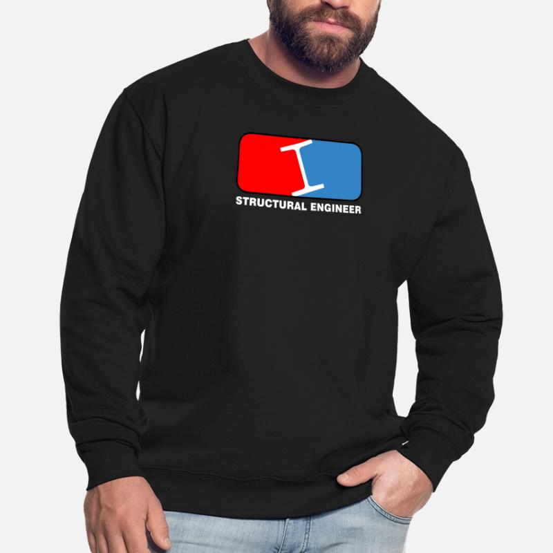 Structural Engineer League White Text Sweat-shirt Unisexe