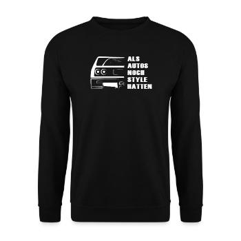 cars style f40 oldtimer symbol sportscars car - Unisex Sweatshirt - black - Front - Alina (178cm) & Michal (187cm)