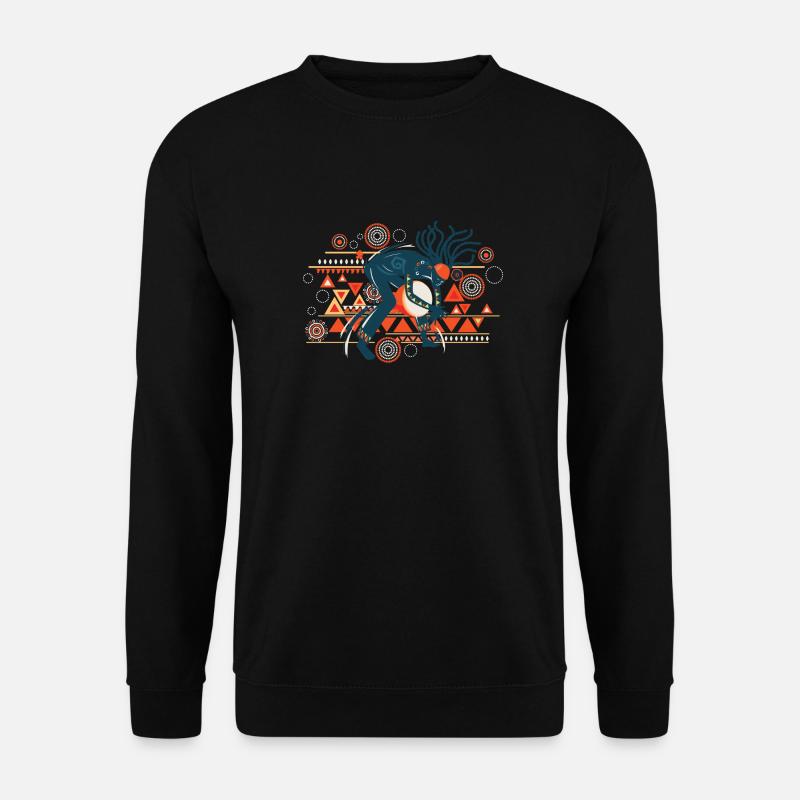 Vibrante Tribalbestie - Unisex Pullover - Schwarz