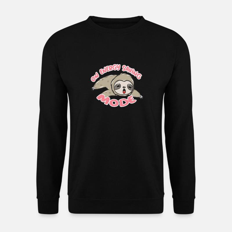 Pyjama Sloth - Unisex Sweatshirt - black