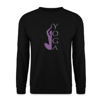 Yoga - Sweat-shirt Unisexe - noir - Devant - Alina (178cm) & Michal (187cm)