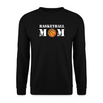 Basketball Mom - Unisex Sweatshirt - black - Front - Alina (178cm) & Michal (187cm)