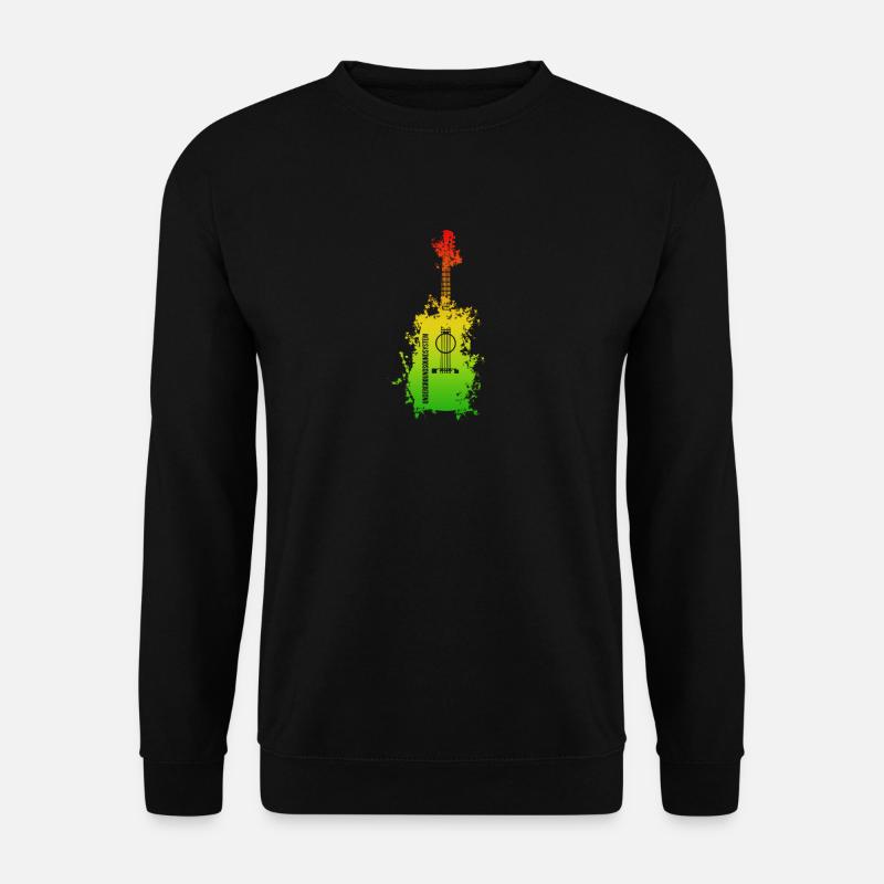 Rainbow Splatter Guitar - Unisex Sweatshirt - black