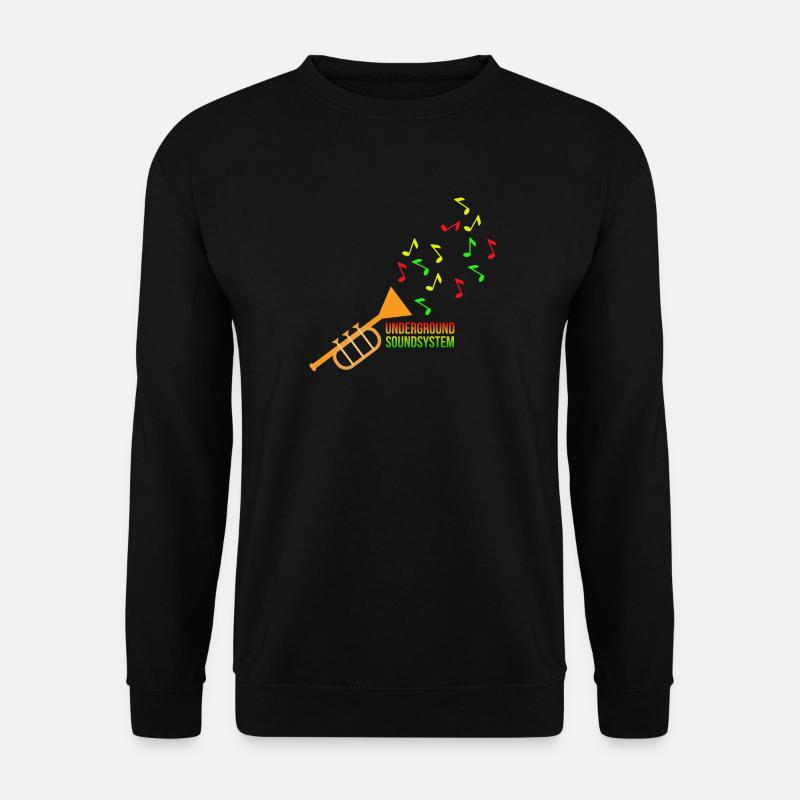 Untergrund Soundsystem Trompete - Unisex Pullover - Schwarz