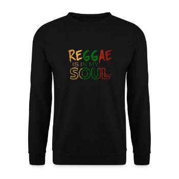 Reggae soul aux couleurs vives - Sweat-shirt Unisexe - noir - Devant - Alina (178cm) & Michal (187cm)