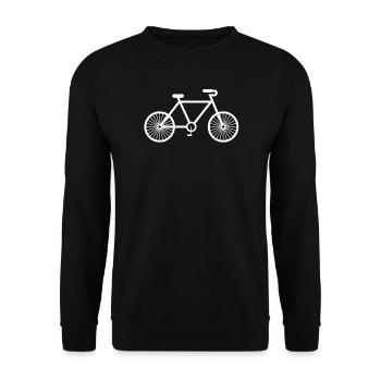 Racing bike bike racing cyclist bike France tour - Unisex Sweatshirt - black - Front - Alina (178cm) & Michal (187cm)