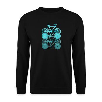Racing bike bike racing cyclist bike France tour - Unisex Sweatshirt - black - Front - Alina (178cm) & Michal (187cm)
