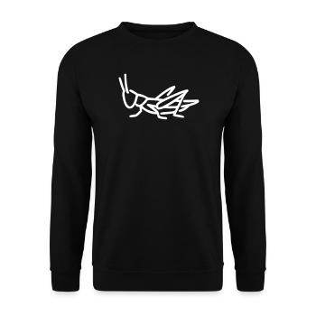 Une sauterelle - Sweat-shirt Unisexe - noir - Devant - Alina (178cm) & Michal (187cm)