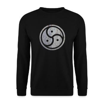 bdsm symbol fetish bondage latex dominates mistress - Unisex Sweatshirt - black - Front - Alina (178cm) & Michal (187cm)