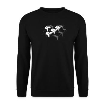 WASD Jeux de jeu Jeu Clavier Joueur PC icône - Sweat-shirt Unisexe - noir - Devant - Alina (178cm) & Michal (187cm)