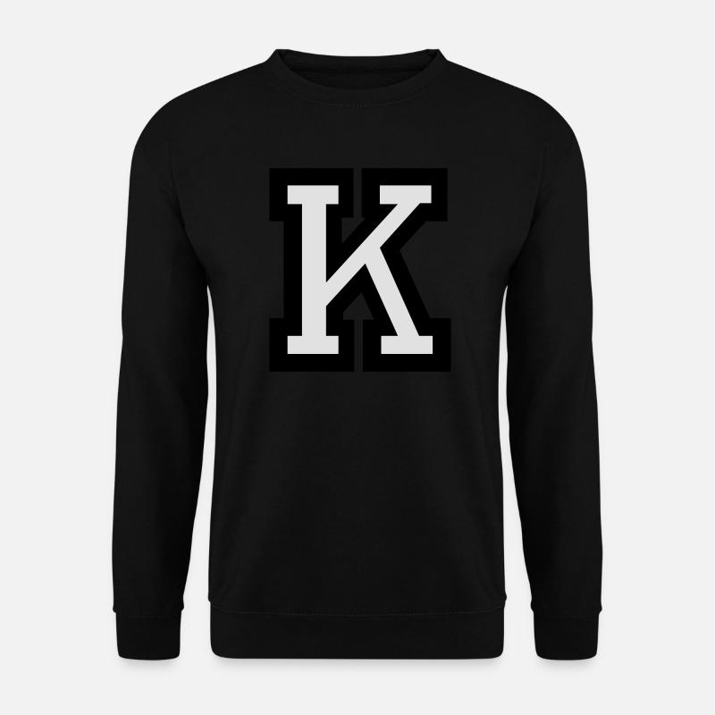 Buchstabe K - Unisex Pullover - Schwarz