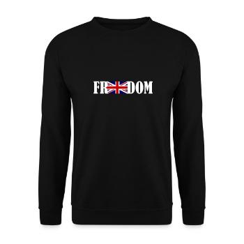 Drapeau de l'Angleterre Freedom Peace UK Flag Gift - Sweat-shirt Unisexe - noir - Devant - Alina (178cm) & Michal (187cm)