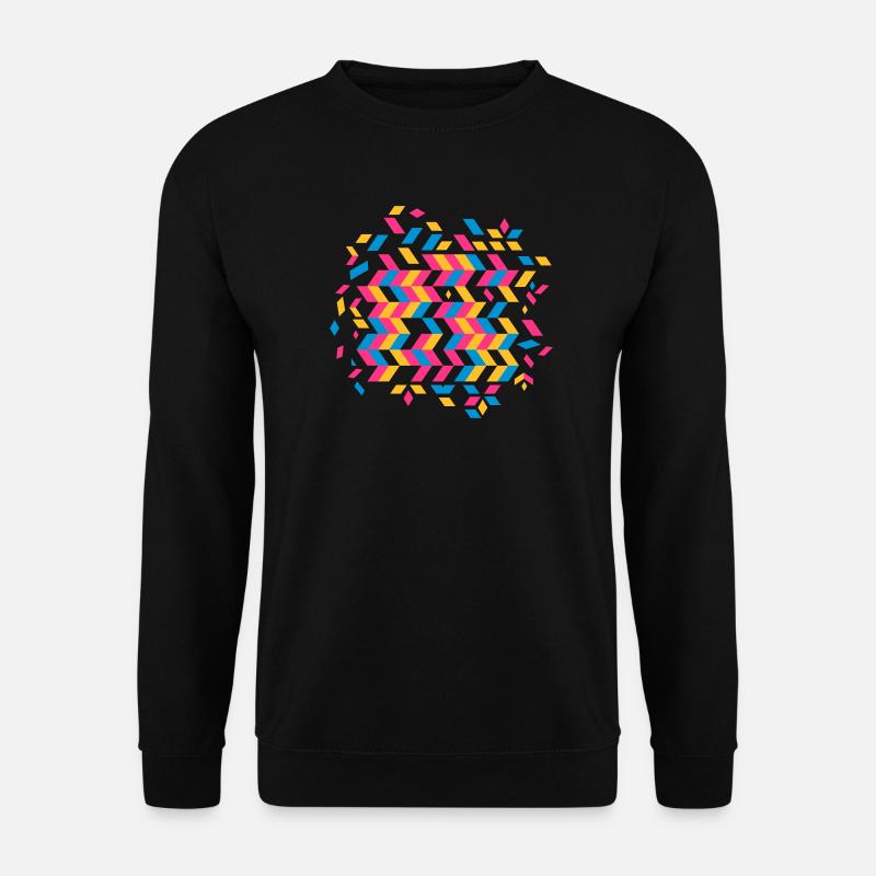 A herringbone pattern - Unisex Sweatshirt - black