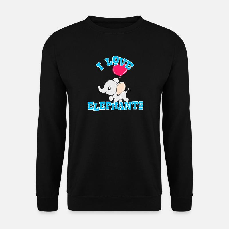 elephant - Unisex Sweatshirt - black