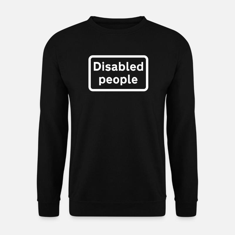 Behinderte Menschen - Unisex Pullover - Schwarz