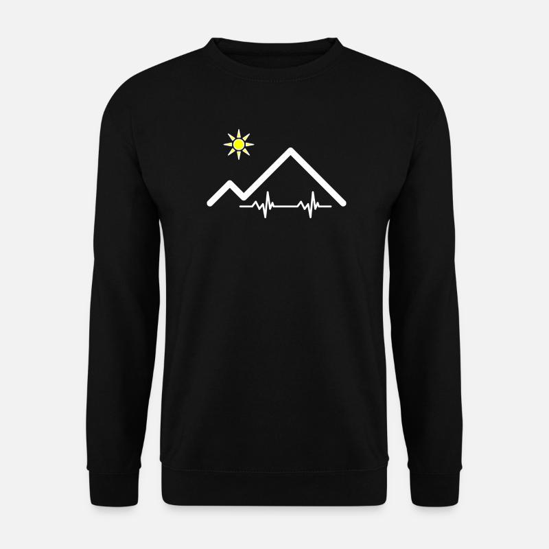 Pulse of the mountains - Unisex Sweatshirt - black