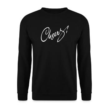 Cheers! - Unisex Sweatshirt - black - Front - Alina (178cm) & Michal (187cm)