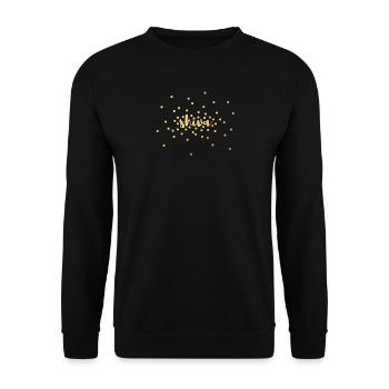 Shiva Gold Yoga Meditation - Unisex Sweatshirt - black - Front - Alina (178cm) & Michal (187cm)