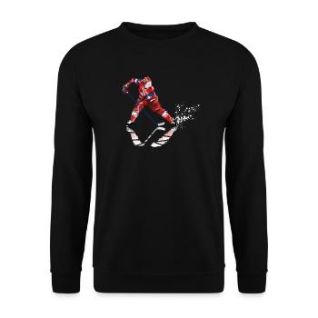 hockey - Unisex Sweatshirt - black - Front - Alina (178cm) & Michal (187cm)