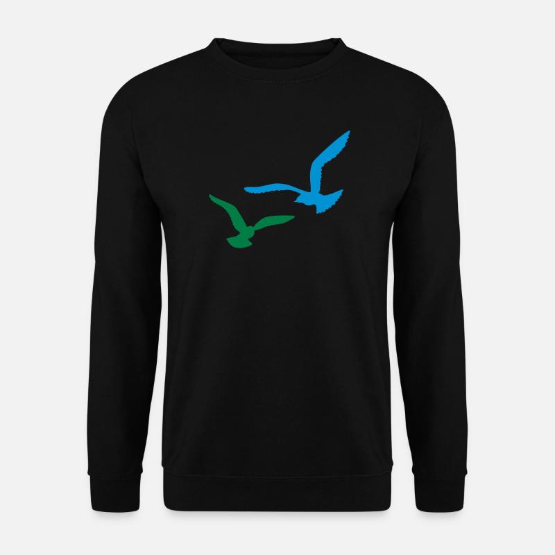 moewen vogel natur - Unisex Pullover - Schwarz