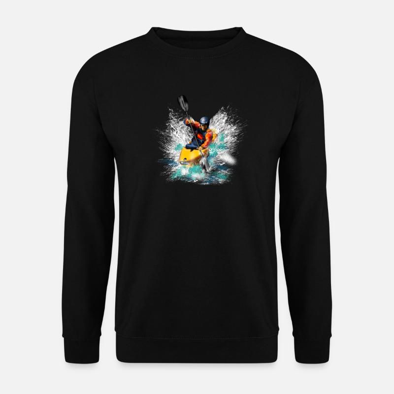 Kayaking - Unisex Pullover - Schwarz