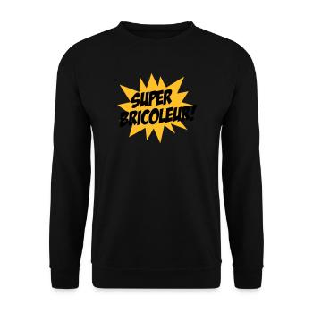 Super Bricoleur ! - Sweat-shirt Unisexe - noir - Devant - Alina (178cm) & Michal (187cm)