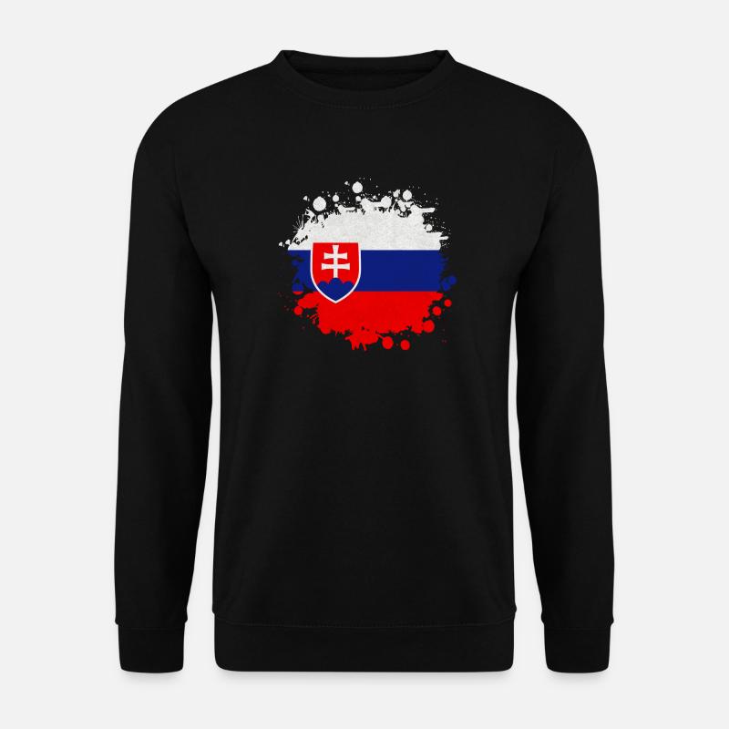Slowakei Klecks / Geschenk Bratislava Kaschau - Unisex Pullover - Schwarz
