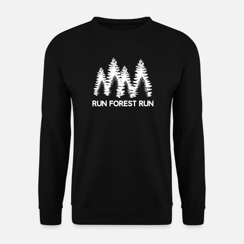 Run Forest Run - Unisex Pullover - Schwarz