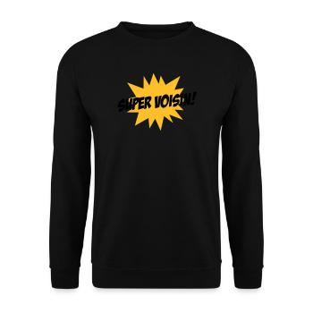 Super Voisin ! - Sweat-shirt Unisexe - noir - Devant - Alina (178cm) & Michal (187cm)