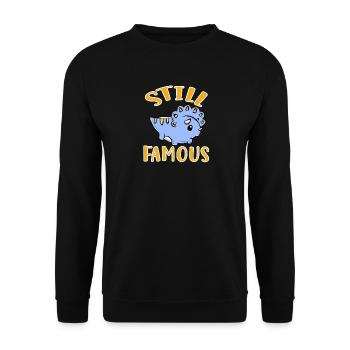 Triceratops - Unisex Sweatshirt - black - Front - Alina (178cm) & Michal (187cm)