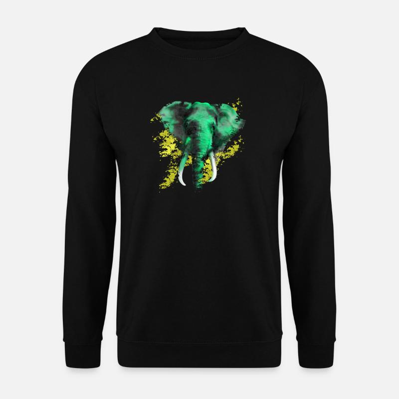 Elefant - Unisex Pullover - Schwarz