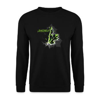 ahornblatt natur baum Symbol Illustration Natur - Unisex Pullover - Schwarz - Vorne - Alina (178cm) & Michal (187cm)