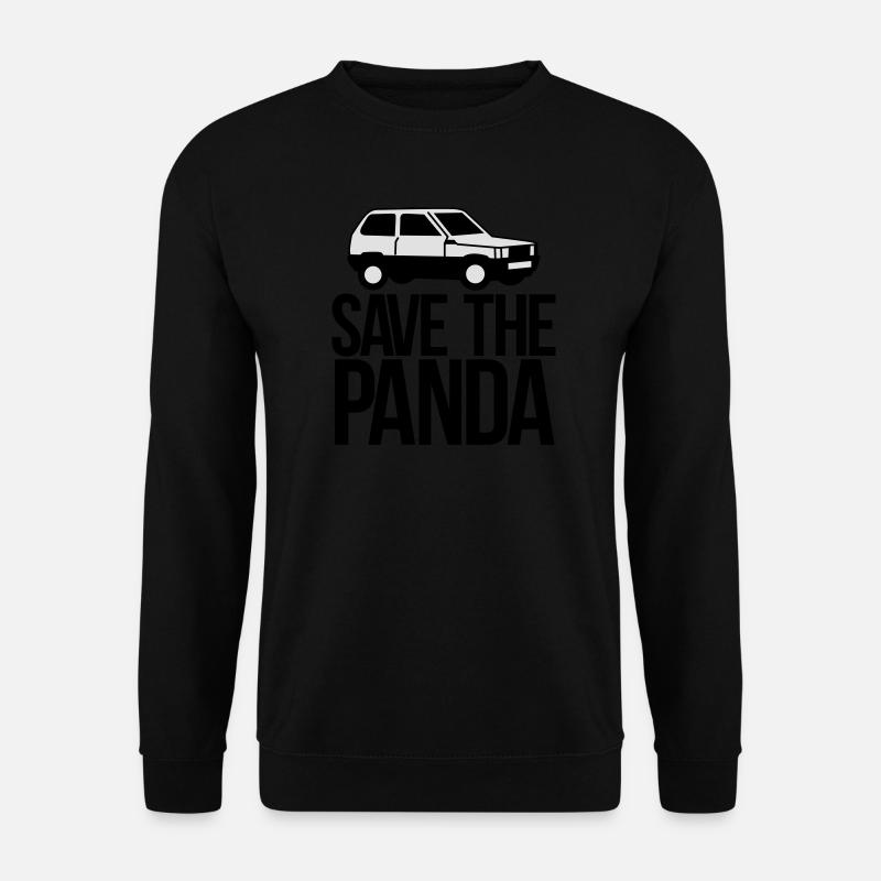 save the panda - Unisex Pullover - Schwarz