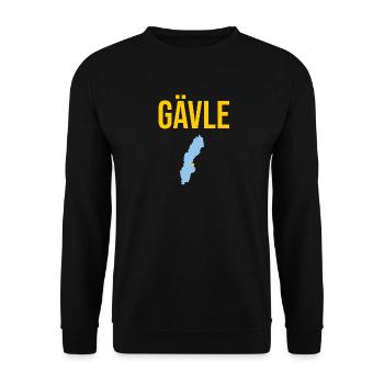 Gaevle Schweden Gavle Sverige Gåvle Sweden - Unisex Pullover - Schwarz - Vorne - Alina (178cm) & Michal (187cm)