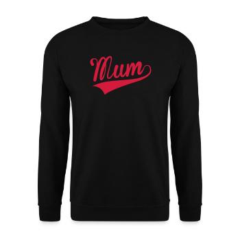 Mum - Unisex Sweatshirt - black - Front - Alina (178cm) & Michal (187cm)