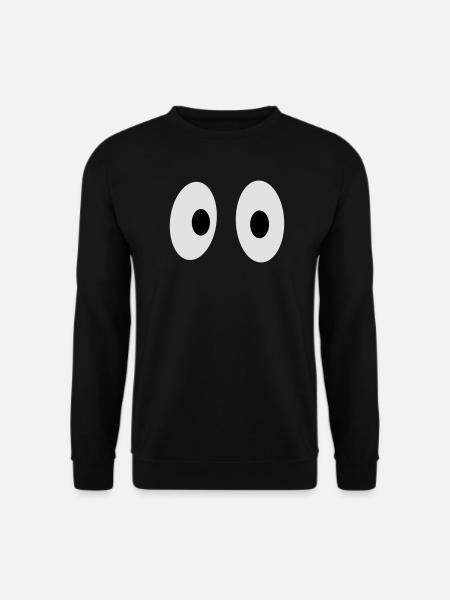 Lustige Augen - Unisex Pullover - Schwarz