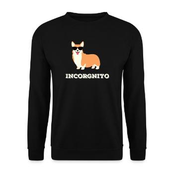 Incorgnito - Sweat-shirt Unisexe - noir - Devant - Alina (178cm) & Michal (187cm)
