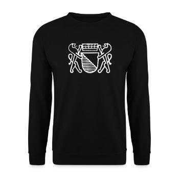 Zurich - Zürileu - for Zurich residents - Unisex Sweatshirt - black - Front - Alina (178cm) & Michal (187cm)