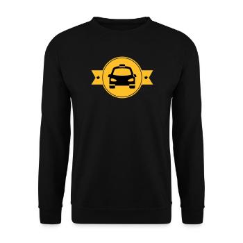 Taxi - Unisex Sweatshirt - black - Front - Alina (178cm) & Michal (187cm)