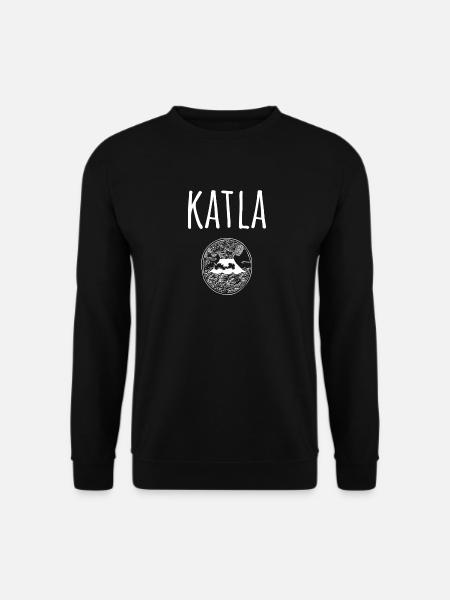 Katla Souvenir Vulkan - Unisex Pullover - Schwarz
