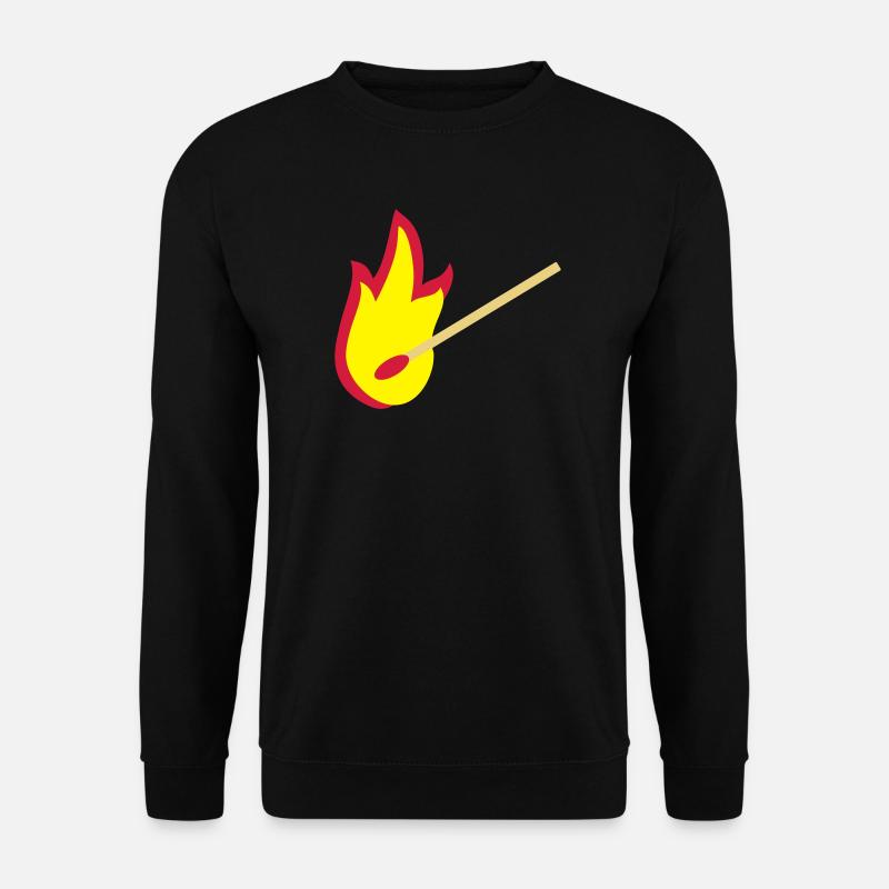 Feuer Flamme Energie - Unisex Pullover - Schwarz